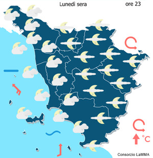 cielo oggi tarda sera