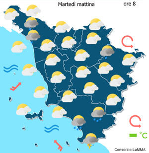 cielo domani mattina