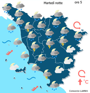 cielo domani primo mattino