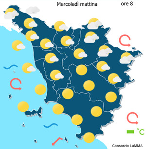 cielo dopodomani mattina