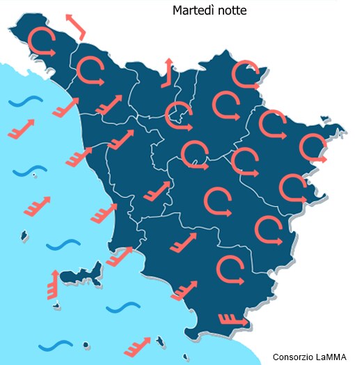 vento e mare domani primo mattino