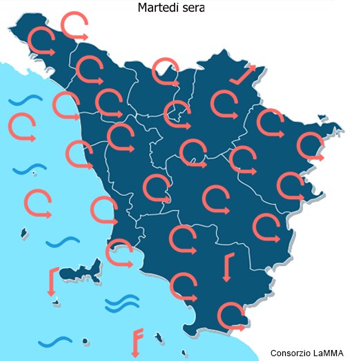 vento e mare domani tarda sera