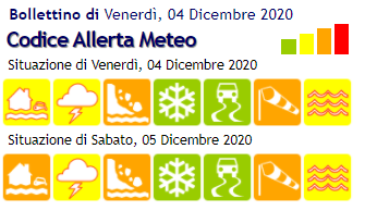 allerta 4 dicembre 2020
