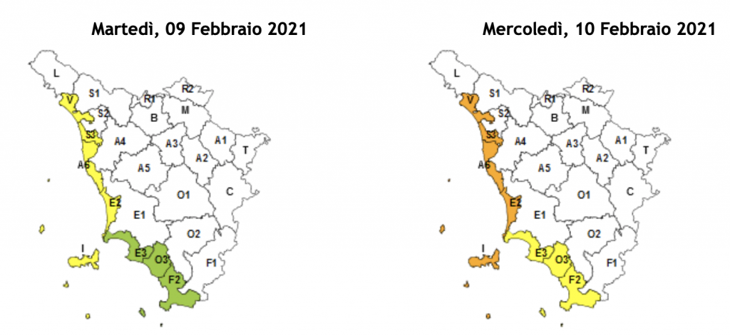 allerta mare 10 febbraio 2021