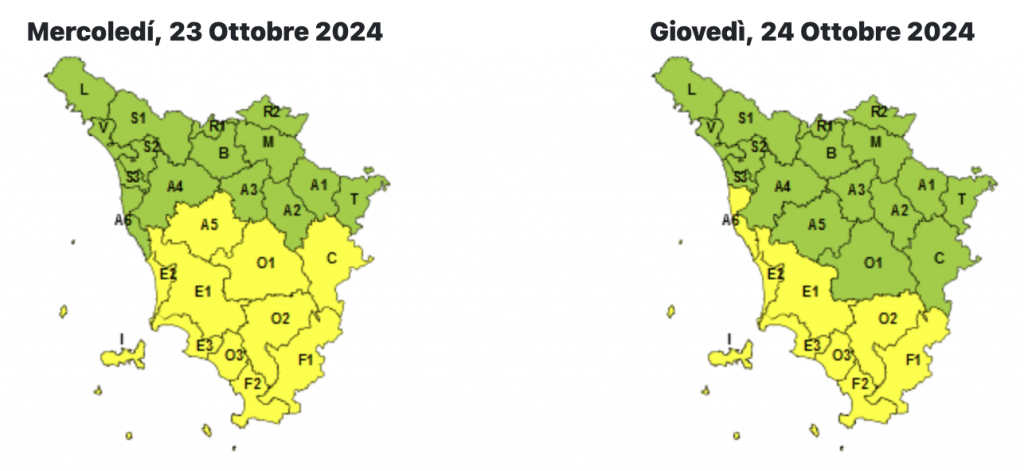 temporali 23 ottobre