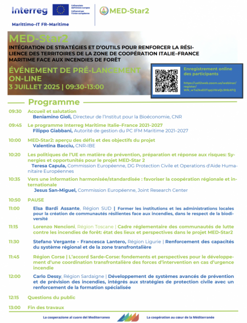 programma Medstar 2 francese evento lancio 